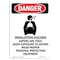 Signmission Safety Sign, OSHA Danger, 24" Height, Inhalation Hazard Vapors, Portrait OS-DS-D-1824-V-1375 - alternate 1